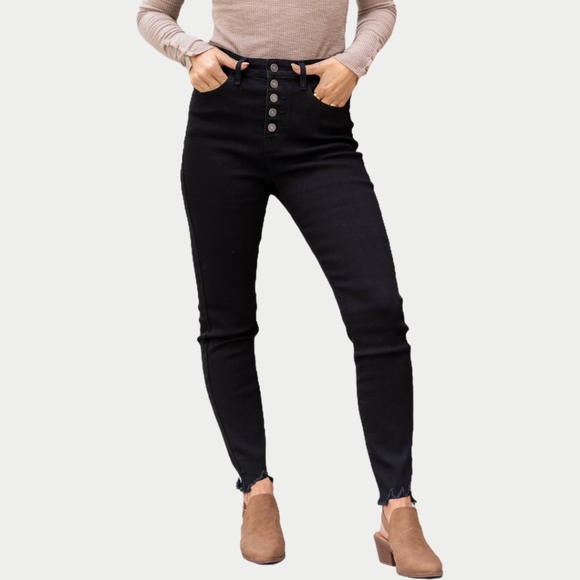 LOFT Denim - NWT Loft Button Fly Frayed Hem Skinny Jeans Size 6